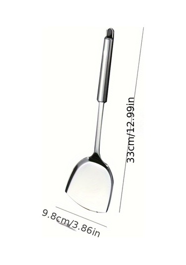 Tcherchi 1 Set Modern Yapışmaz Alet Seti- Spatula Ve Kaşık İçerir - Güvenli Ve Yıkanabilir Pişirme Aletleri Gümüş
