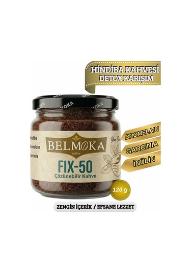 Fıx-50 Hindiba Bromelain Garcinia Katkılı Çözünebilir Form Kahve 120 G