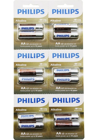 Phılıps Alkaline Kalem - Aa - 1.5v Pil 12pcs 2li X 6 5570