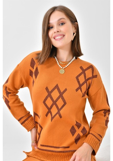 Ftz Women Kadın Etekli Takım Soğan 20559-soğan Turuncu