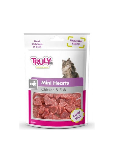 Truly Cat Mını Hearts Chicken&fish 50 Gr