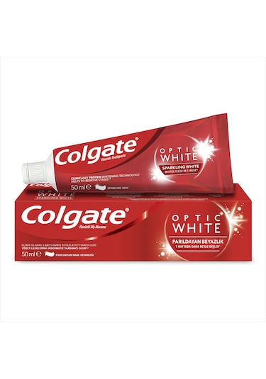 Colgate Optic White Parıldayan Beyazlık Beyazlatıcı Diş Macunu 50 ML