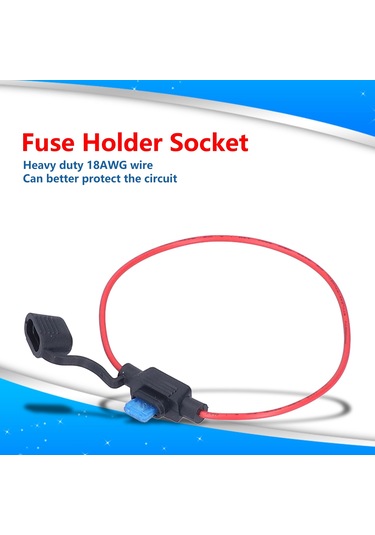 Springsun 10 Adet Su Geçirmez Inline Sigorta Tutucu Seti - 18awg Tel, 15a Bıçaklı Sigorta, Araç/motosiklet Devre Koruma