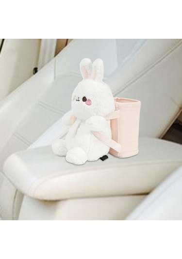 Pazly Ve Tavşan Suntek Mendil Kutusu - Ev, Araba, Çöp İçin 2'si 1 Arada Çok Renkli