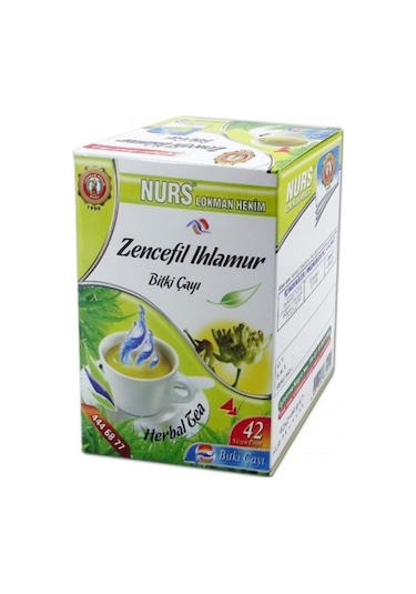 Nurs Zencefil Ihlamur Bitki Süzen Poşet Çay 42 x 2 G