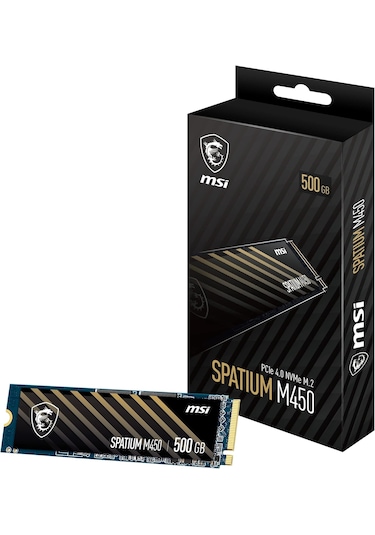 Msı Spatium M450 500gb V1 3600/2000mb/s Pcıe 4.0 Nvme M.2 Ssd Adad6msı0027