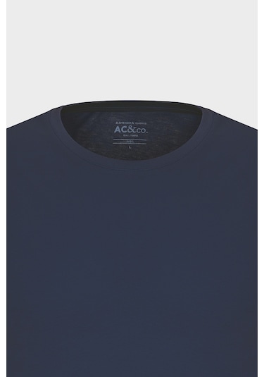 AC&Co / Altınyıldız Classics 4A4800000001LACXS Slim Fit Bisiklet Yaka Kısa Kol Pamuklu Erkek Tişört Lacivert AC&Co / Altınyıldız Classics 4A4800000001LACXS Slim Fit Bisiklet Yaka Kısa Kol Pamuklu Erkek Tişört Lacivert
