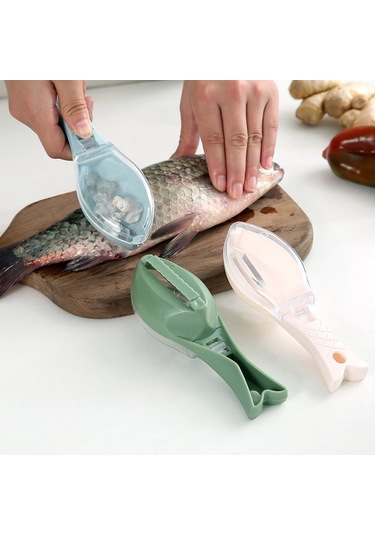 Jian Fan Kazıma Balık Pulu Artefaktı Mavi Mavi