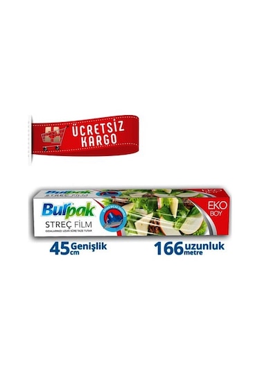 Burpak Streç Film 45 Cm X 166 M 9.5 Mikron Kayar Bıçaklı