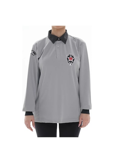 Özel Güvenlik Armalı Kazak Gri