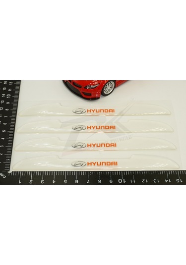 Hyundai Logo Kapı Kenarı Koruma Şeffaf Kauçuk 3M Band New Style