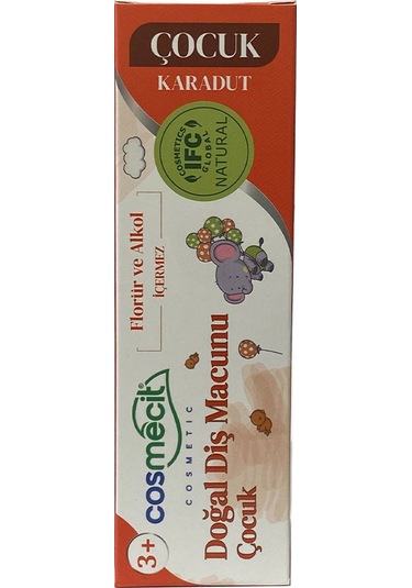 Cosmecit Doğal Diş Macunu Çocuk 90 Gr