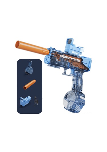 Ximistore9 Teknoloji Mavi Otomatik Ve Manuel Su Atıcı - 10 Metre Menzil, 500ml Hacim, 3 Yaş Ve Üstü, Li-poly Şarjlı Elektrikli Su Silahı