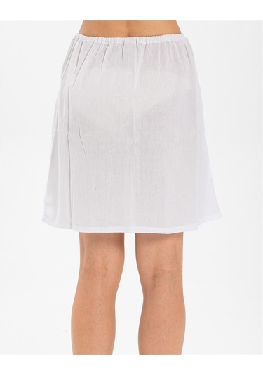 Jüpon Şile Bezi Mini Pamuk Kısa Etek Astarı Diz Boyu Kadın Jipon (484739913)