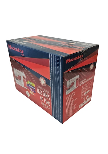 Moonstar 2720 200 Desen Ev Tipi Elektronik Düz Dikiş Makinesi Beyaz