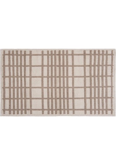Evidea Soft Roger 2'li Banyo Paspası - Ekru / Bej - 60x100 Cm + 50x60 Cm Ekru / Bej