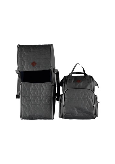 Bebek Taşıma Seti Portbebe & Anne Bebek Bakım Çantası Gri
