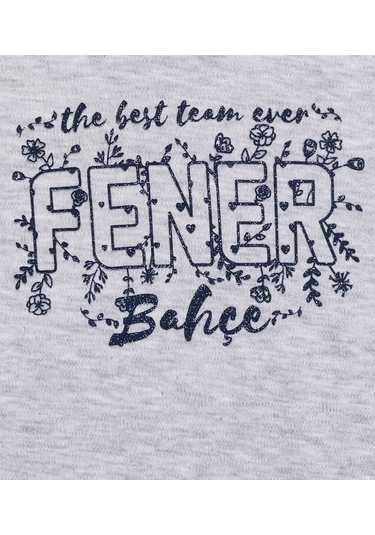 Fenerbahçe Lisanslı Uzun Kol Lacivert Bebek Sweat Gri