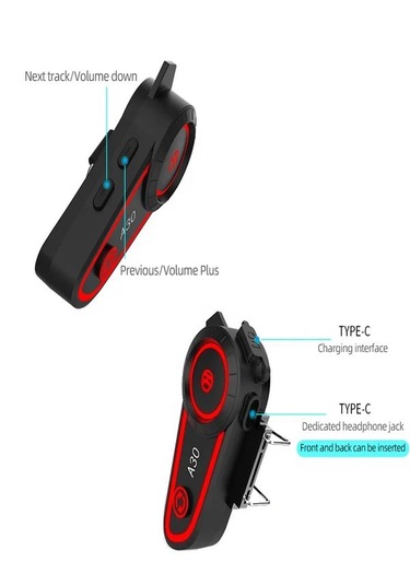 Deanb A030 Ip7 Su Geçirmez Rgb Wireless İnterkom Motor Motosiklet Stereo