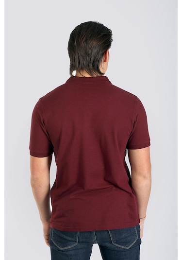 Lee Cooper Twıns 1 Erkek Pike Polo Yaka T-Shırt Mürdüm-17950-Mürdüm