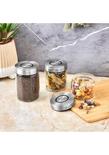 Aryıldız Timeless Slim 3 Parça Saklama Kabı Şeffaf