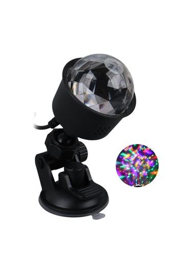 Ayt Ledx Al-kx-6889 Projeksiyon Atmosferli Usbli 4 Watt Şarjlı Sihirli Rgb Led Disko Topu Seyyar Disko Işık Aydınlatma Renkli