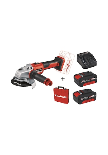 Einhell Axxio 125 MM Taşlama Makinesi + 2 x 4.0AH Plus Starter Kit + Çanta