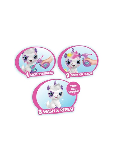 Airbrush Plush Peluş Unicorn