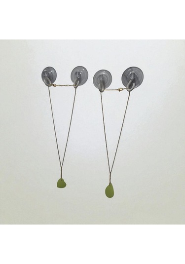 Karanlıkta Parlayan Fosforlu Kolye Metal Zincirli 2 Adet