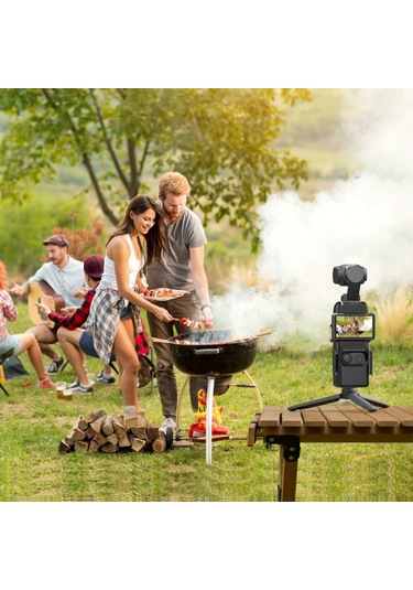 Ximistore9 Djı Osmo Pocket 3 İçin Abs Kamera Koruma Çerçevesi, Genişletme Aparatı Ve Lens Gölgeleyici - Siyah