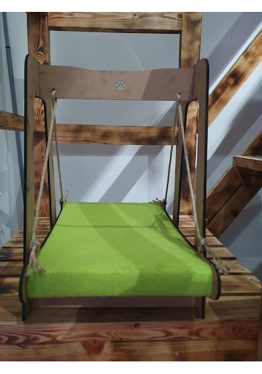 Aquahome Mavi Ahşap Kedi Salıncağı 52 x 36 x 47 CM