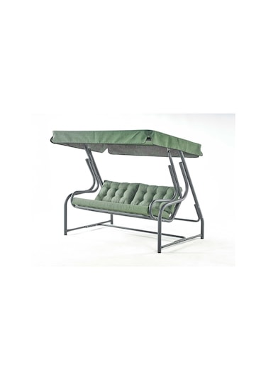 Gondol Üç Kişilik Metal Salıncak Yeşil Rehome Yeşil
