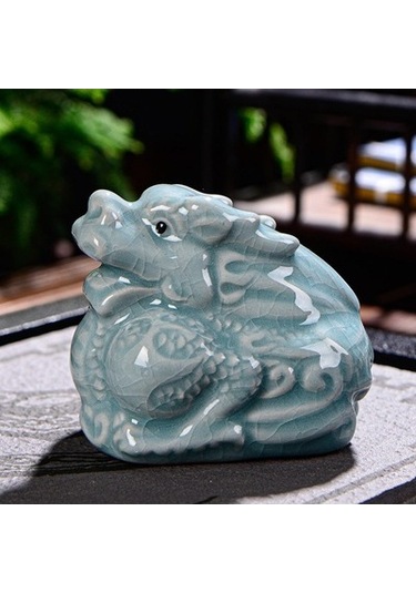 Lijinxu Magideal Seramik Çay Evcil Hayvan Sevimli Sanat El Ejderha