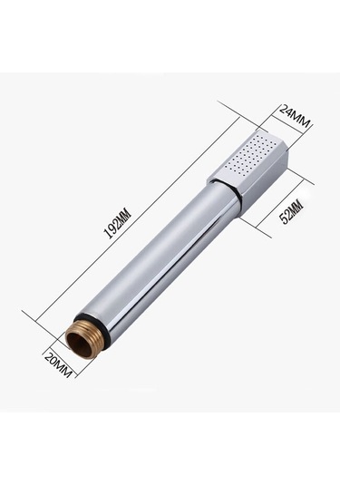 Banyo Krom Saf Bakır Yuvarlak El Chower, Boyut:yuvarlak El Duş Diğer