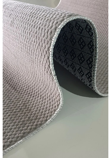 Vizon Kaymaz Tabanlı Kesme Yolluk Kabartmalı Koridor Mutfak Salon Halısı