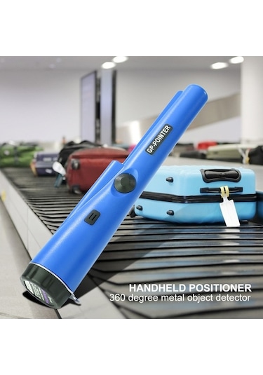Pazly Derinlik Göstergeli Gp360 Metal Dedektörü - Altın, Kablo Ve Cıvata Bulucu - Mavi Model