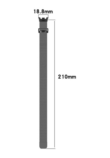 Biriva Home Xiaomi Smart Band 8 Krd-01 Metal Kordon-gümüş