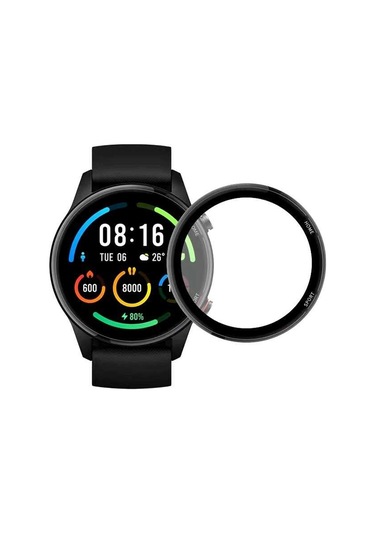 Mi Watch Color Nrtk Pmma Pet Saat Ekran Koruyucu - Siyah