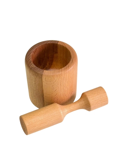 Kaf Ahşap Kayın Havan / Reyhan