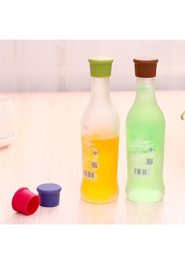 Jms 1 Adet Şarap Şişesi Tıpa Silikon Bar Aracı Koruma Bira Fiş Kapağı Tıpalar Çok Renkli