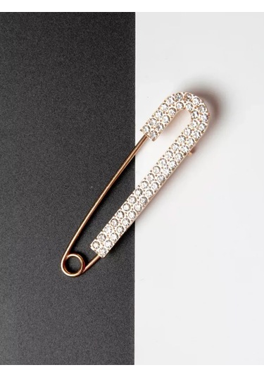 Slubov'u Büyük Dekoratif İğne, Taşlı Broş 231625411 Beyaz