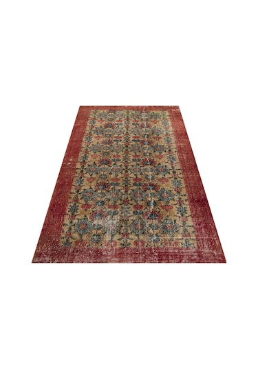 Özel Eskitme Vintage Halı 114 X 210 Cm 9204