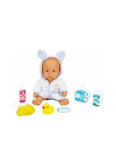 030031 Sunman. Bebelou Banyo Zamanı Bebek Seti. 35 Cm - 3    Yaş