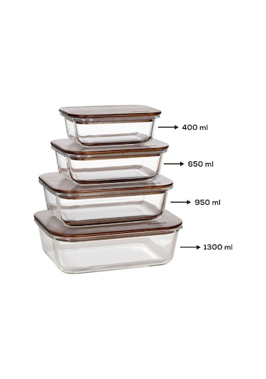 Karaca Karya Acacia Saklama Kabı 950 Ml