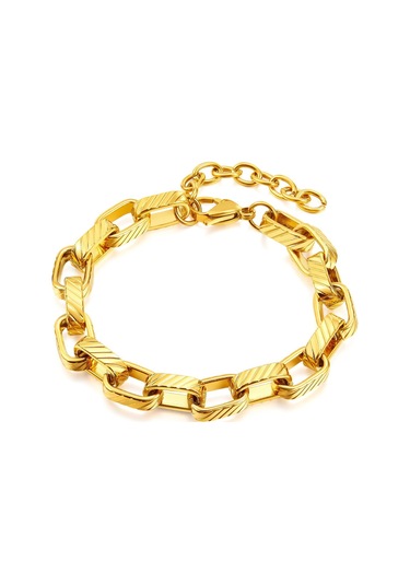 Altın Opk Moda Paslanmaz Çelik Bileklik Altın