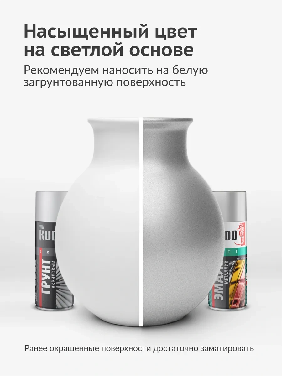 Kudo Metalik Aerosol Boya, Hızlı Kuruyan, Alüminyum 468208936