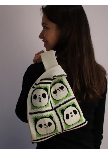 Teendream Panda Baskılı Shopper Çantası 338835622 Açık Pembe