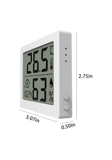 Pazly Bebek Odası İçin Dijital Termo-higrometre -20 C 60 C Hassas Ölçüm