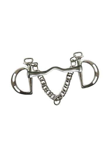 Suntek Paslanmaz Çelik Binicilik At Ucu Kombinasyonu Düzeltici Gümüş