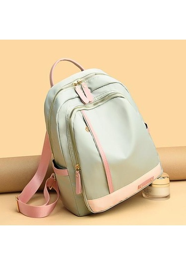 2023 Moda Oxford Kumaş Sırt Çantası Kadın Büyük Kapasiteli Baskı Sırt Çantası Seyahat Çantası Tide Black Siyah